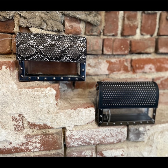 Snake print acrylic handbag - Picture 2 of 3